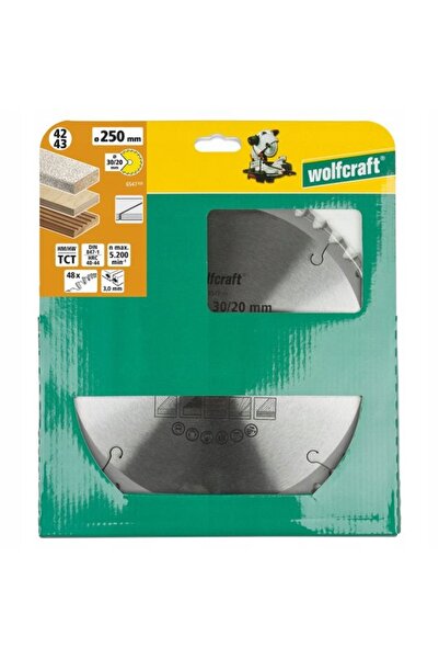 Wolfcraft 6547000 Pânză de ferăstrău circular 250x30/20mm 48 dinți, tăiere cu...