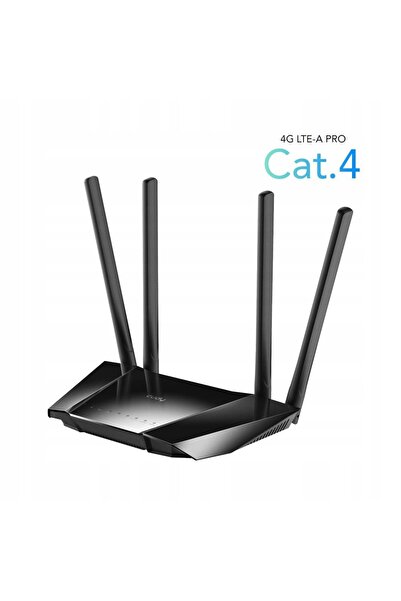 cudy Router SIM card LT400 WiFi 2.4GHz N300 4G LTE VPN VLAN + adaptor de alim...