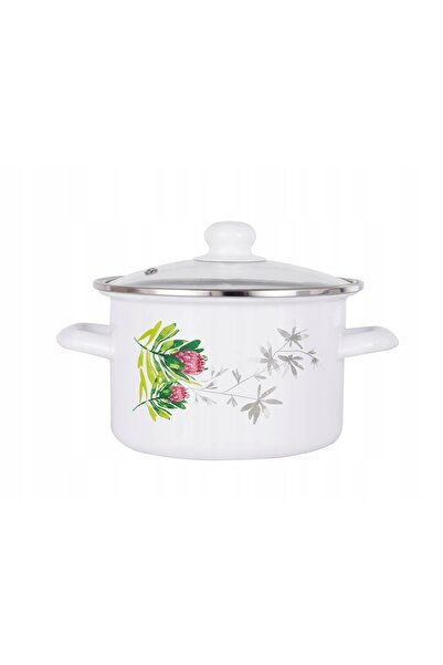 NO BRAND Oală emailată tradițională simplă Protea Polish Enamel 20cm 3.75L