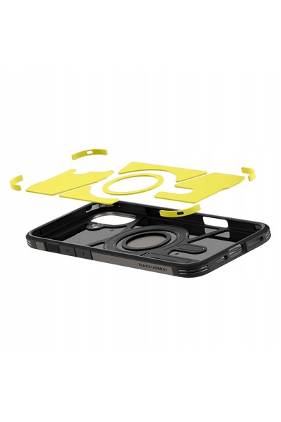 Spigen Husă pentru iPhone 16, Carcasă spate hibridă cu suport, Husă robustă