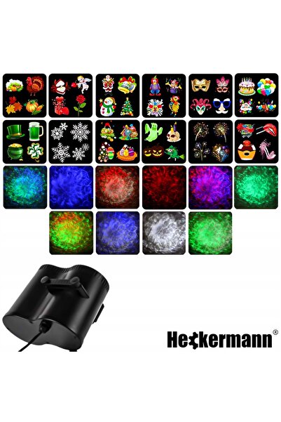 NO BRAND Proiector Flamingo Laser LED pentru acasă, pe perete, 12 diapozitive...