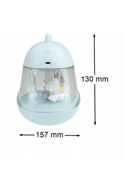 NO BRAND Lampă de veghe LED RGB albastră USB cu energie pozitivă MARY'S