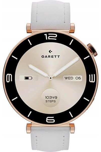 GARETT Smartwatch de damă, auriu roz, din oțel, AMOLED