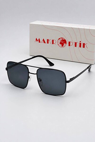 Makro Optik Reynmen Unisex Pilot Model Siyah Çerçeve Siyah Degrade Cam Güneş ...