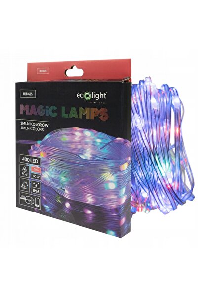 ecolight Lumini de Crăciun RGB, Ghirlandă Luminoasă Magică de Crăciun de 20m ...