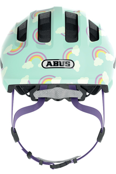 Abus Smiley 3.0 LED Curcubeu Albastru-Verde Cască de bicicletă pentru copii r. S