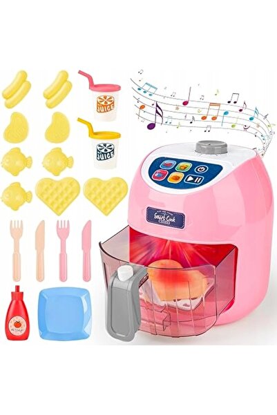 deAO Friteuză pentru copii, tip air fryer, cu sunet și lumină! JUCĂRIE DE BUC...