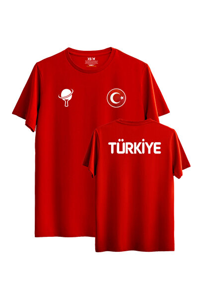 hakuof Original Flag Table Tennis National Team T-Shirt Turkey