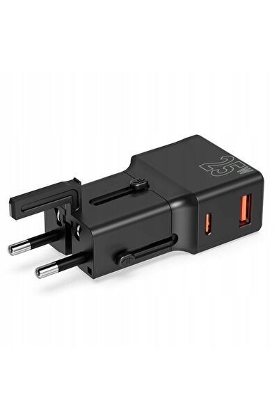 NO BRAND ADAPTOR DE CĂLĂTORIE UNIVERSAL ÎNCĂRCĂTOR PENTRU SMARTPHONE ȘI LAPTO...