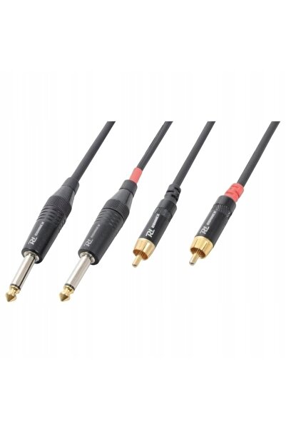 NO BRAND Cablu 2x Jack 6.3mm mono - 2x RCA tată 6m