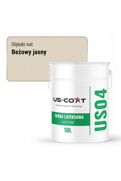 NO BRAND Vopsea latex pentru pereți, culoare bej deschis H4164, 10L, mat intens.