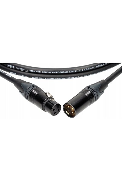 NO BRAND CABLU MICROFON M5 XLR 3 PINI KLOTZ NEUTRIK 1M CANON TIP MASCUL FEMELĂ