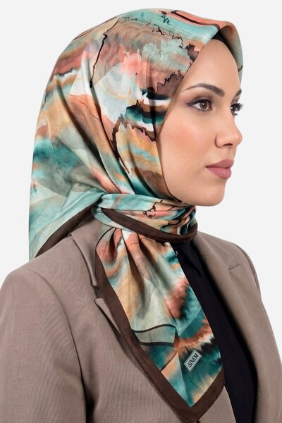 hadiora Women's Multi-Colored Abstract Pattern Edge-Stitched Cotton Writing P...