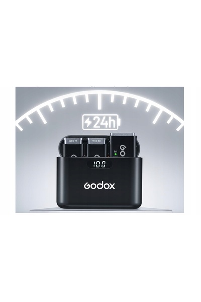 Godox WEC 2 – Microfon wireless de 2.4GHz cu reducere a zgomotului 200M