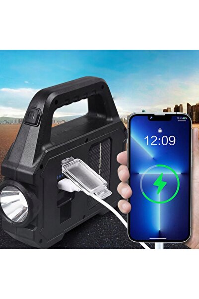 NO BRAND Lampă de cort de camping alimentată solar, lumină turistică LED COB USB