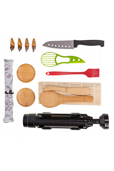 Bajkowy Kuferek Kit complet pentru prepararea sushi-ului: Covoraș pentru sush...
