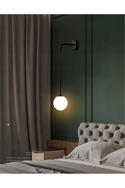 NO BRAND Aplică de perete suspendată, simplă, stil LOFT, cu abajur din sticlă...