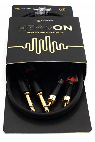 NO BRAND HEARON Select Cablu 2x RCA Cinch - 2x Jack TS mono mare 5m Intercone...