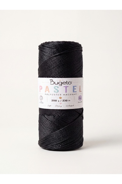Bugeto Pastel Polyester Macrame Cord 200 Gr 230 Mt 2 mm Bag and Supla Thread ...