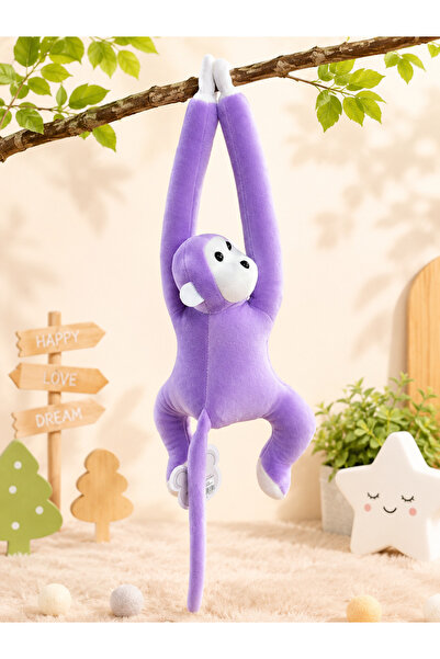 Genel Markalar Maymun yapışkanlı vikvik sesli 60cm - Maymun Peluş Oyuncak