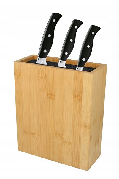 Brunbeste Suport universal pentru cuțite, bloc din bambus, 23 cm, robust și s...