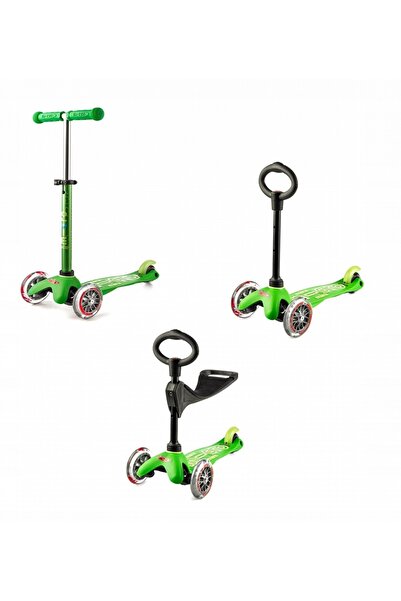 Micro Trotinetă MINI DELUXE 3 ÎN 1 CU SCAUN, JUCĂRIE DE CĂLĂRIT "