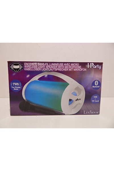LEXIBOOK Boxă portabilă Bluetooth cu microfon Boombox Karaoke IPARTY