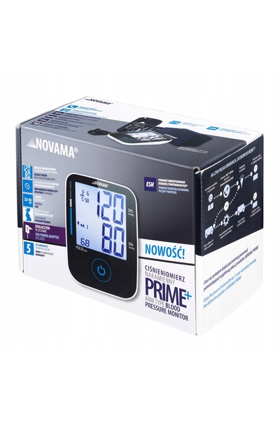 NO BRAND NOVAMA Prime+ Tensiometru electronic de braț ARYTMIA + Sursă de alim...