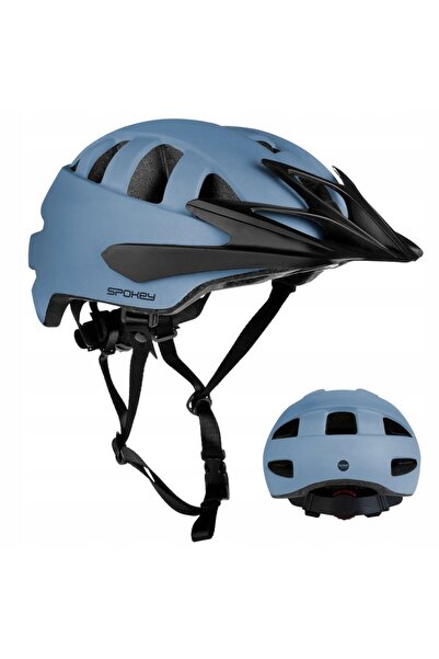 Spokey Cască de bicicletă de protecție, reglabilă, ventilată, cu vizor 55-58cm