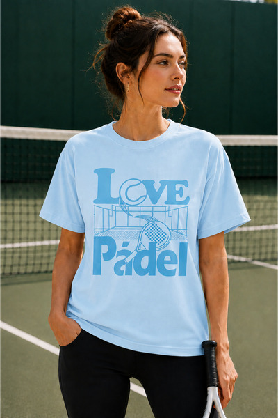 VODEXA Unisex Oversize Tennis Printed T-Shirt 100% Cotton Tennis Themed Comfo...