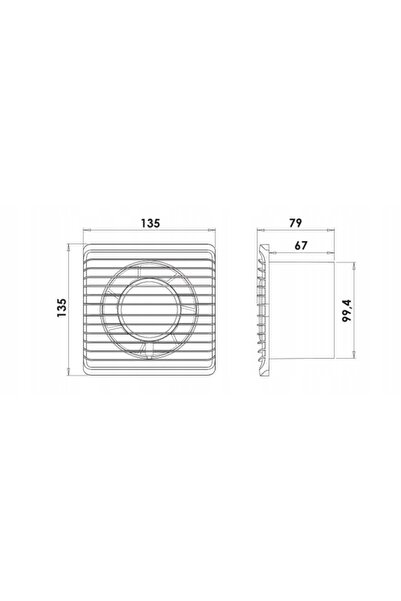 Virone VENTILATOR DE BAIE FI 100 mm CU TEMPORIZATOR SUPER SILENȚIOS