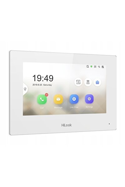 Hikvision Interfon video WiFi Vilă IP-VIS-SLIM-W HiLook (KIS603) Alb Aplicație