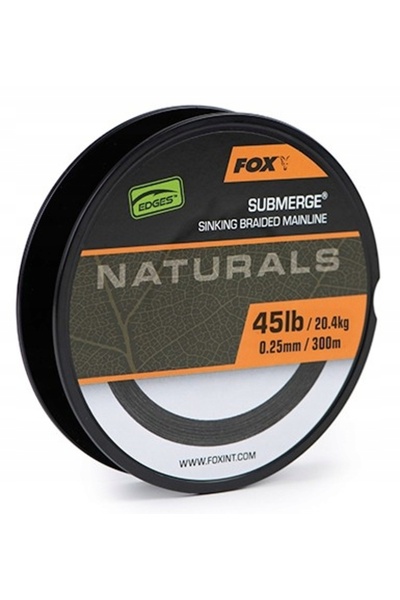 Fox Fir împletit Submerge Naturals Braid 0,25mm 300m Diametru (mm): 0.25