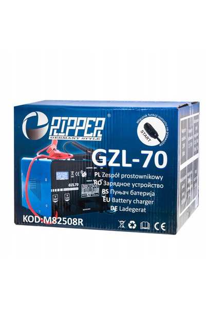Ripper ÎNCĂRCĂTOR DE PORNIRE GZL-70 ÎNCĂRCARE RAPIDĂ + BATĂ DE PORNIRE 12V/24...