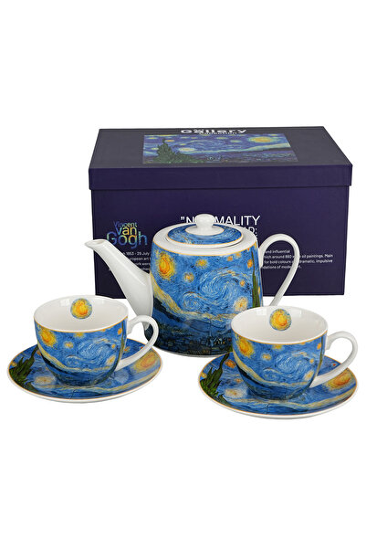 Duo SET DE CEAINICURI CU INFUSER, 2 CEAȘȚI CU FARFURII, NOAPTE ÎNSTELATĂ Van ...