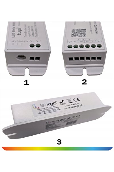 NO BRAND Kit LED COB 24V 10m 6000K ALB ZAIMNA Sursă de alimentare TUYA WIFI T...