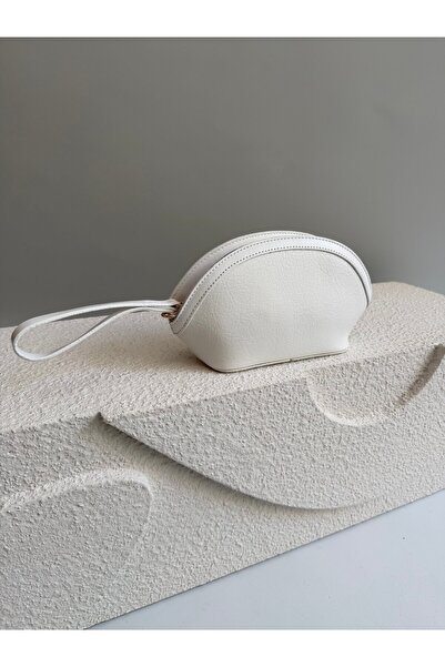 Mia Collection North Model Clutch Bag, Portfolio Bag, Handbag White