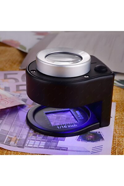 NO BRAND Lupă pentru bijutieri și numismatice, microscop 30X, USB-C, LED UV