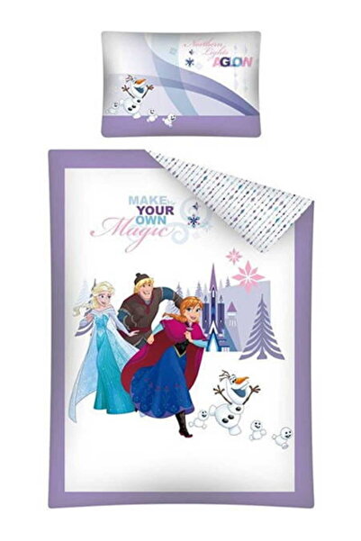 Detexpol Lenjerie de pat din bumbac pentru pătuț 100x135 FROZEN Elsa Anna