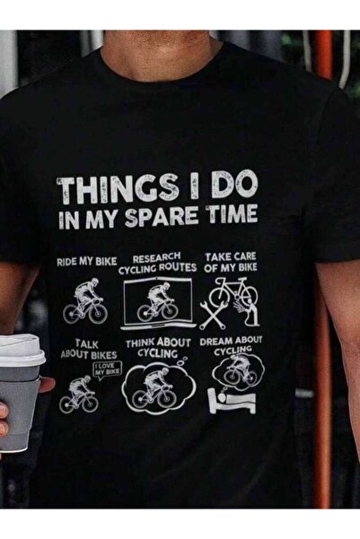 21JNRY Funny Cyclist T-Shirt: Things I Do In My Spare Time HLMU