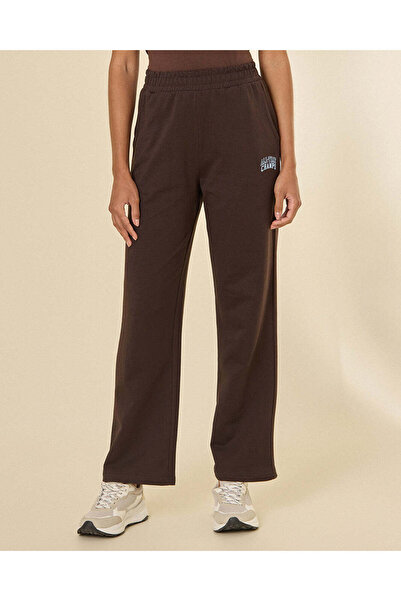 REDTAG Senior Girls Brown Straight Fit Jog Pants