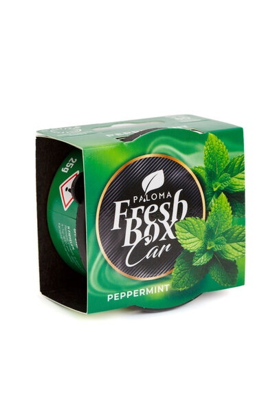 PALOMA Odorizant auto Fresh Box Mentă, 25 g, pentru suportul de pahare