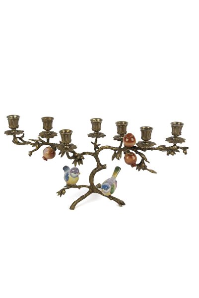 Mikasa Moor Bronz Renkli Kuş Nar 7liŞamdan 48x23cm