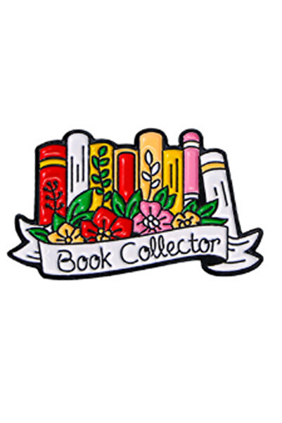 Choice20 Book-28 Cute Books Collection Letters Metal Enamel Pins Romantic Rea...