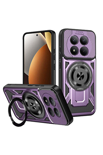 Techsuit Husă pentru Xiaomi Redmi Note 15 Pro 5G, RuggedCam, albastru - violet