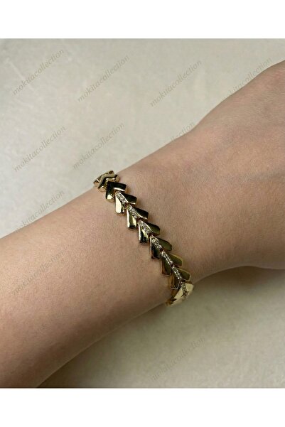Mokita Collection Ok Gold Zirkon Bileklik