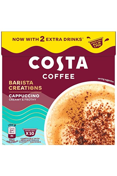 Costa Dolce Gusto Cappuccino One Pod - Creamy and Frothy - Now with 2 extra d...
