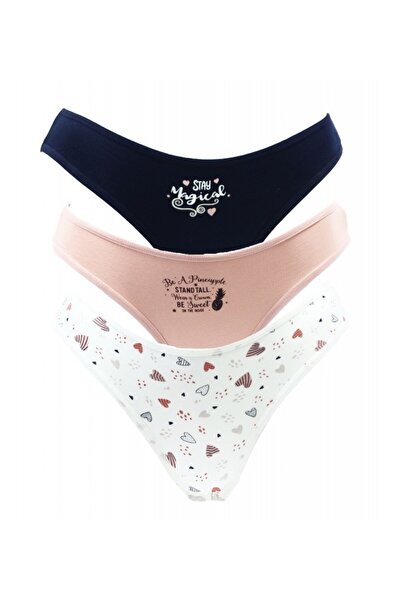 HUNEX UNDERWEAR ΓΥΝΑΙΚΕΙΟ ΣΛΙΠ 3 ΤΕΜΑΧΙΑ ΒΑΜΒΑΚΕΡΟ ΜΕ ΣΤΑΜΠΑ 935-04, Χρώμα ΜΕ...