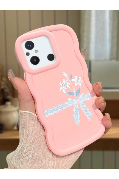 ucuc Redmi 12C Uyumlu Pembe Silikon Kılıf Kamera Korumalı Darbe Emici Tasarım