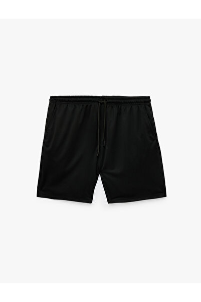 Koton Pocketed Straight Fit Waist Tie-Up Sports Shorts